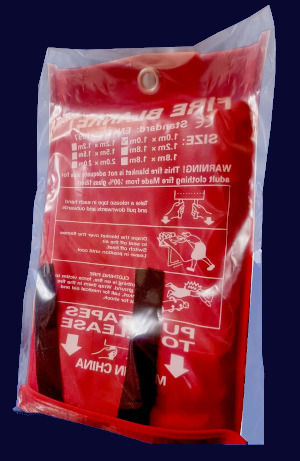 Fire blanket for stove and kitchen fires